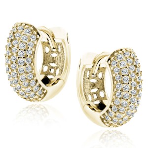 Cercei rotunzi argint placati cu aur galben Ø13 mm x 5 mm cu pietre DiAmanti Z2184DEG_W-DIA (Argint 925‰ 2,5 g.) Cercei rotunzi argint placati cu aur galben Ø13 mm x 5 mm cu pietre DiAmanti Z2184DEG_W-DIA (Argint 925‰ 2,5 g.)